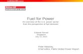 Fuel for power