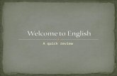 Welcome to english