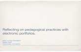 Reflecting on pedagogical practices with electronic portfolios.