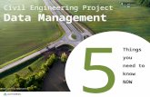 Project Data Management: 5 Things you need to know, now