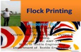 Flock printing