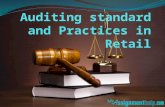 Auditing standard and practices in retail
