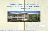 What Home Owners Must Know About Vinyl Cladding