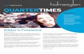 Robbie Coyle - Holmesglen Quarter Times Newsletter