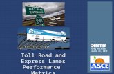 Toll Roads and Express Lanes Performance Metrics
