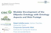 Modular Development of the DBpedia Ontology with Ontology Aspects and Web Protégé