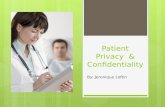 Mha 690 patient privacy  & confidentiality