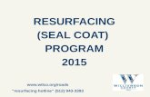 Resurfacing (Seal Coat) Program 2015