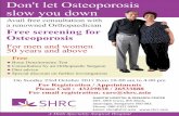 Osteoporosis screeing flyer