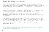 Sonali Ojha -- Deep Listening Method