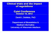 Eugm 2012   demets - clinical trials and the impact of regulations