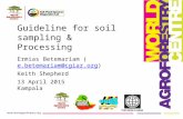 Guideline for soil sampling and Processing