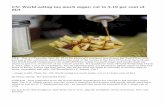 UN: World eating too much sugar; cut to 5-10 per cent of diet