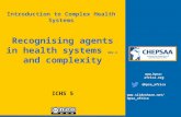 Recognising agents in health systems…and complexity