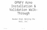 OPNFV Arno Installation and Validation Walk Through