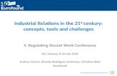 Industrial relations in the 21st century: concepts, tools and challenges