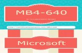Mb4-640 latest and updated real exam questions