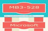 Mb3-528 exam materials with real questions and answers