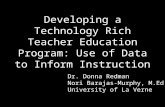 Developing a Technology Rich Teacher Education Program