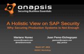 A Holistic View on SAP Security Why Securing Production Systems Is Not Enough