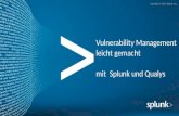 Webinar: Vulnerability Management leicht gemacht – mit  Splunk und Qualys