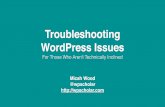 Troubleshooting WordPress Issues
