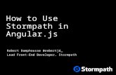 How to Use Stormpath in angular js