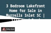 3 Bedroom Lakefront Home for Sale in Murrells Inlet SC | 1722 pond road