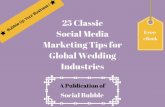 25 classic social media marketing tips for global wedding industries