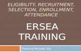 ERSEA Region V 2015 training