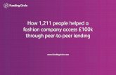 How 1,211 people helped a fashion company access £100k through peer-to-peer-lending
