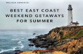 Best East Coast Getaways for Summer