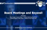 Board Meetings and Beyond!