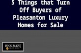 5 Things that Turn Off Buyers of Pleasanton Luxury Homes for Sale