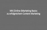 Mit (Online-)Marketing Basics zu erfolgreichem Content Marketing