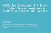 MOOCs For Development : A Case Study of Indian Learners in Massive Open Online Courses