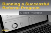 Amplifinity Running a Successful Referral Program: 9 Best Practices
