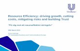 Resource Efficiency: driving growth, cutting costs, mitigating risks and building Trust