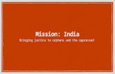 Mission: India - Bringing justice to the poor and oppressed