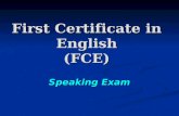 First Certificate Speaking Test 2015