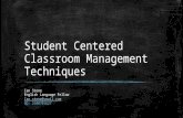 Student Centered Classroom Management