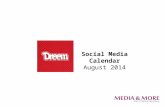 Dreem Editorial Calendar - August 2014