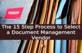 The 15 Step Process to Select a Document Management Vendor