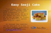 Easy Sooji Cake from  online cake shop