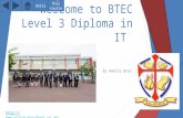 Welcome to btec level 3 diploma in it