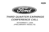 ford       * 2008 Q3 Financial Result
