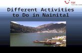 Different Activities to Do in Nainital
