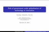 Role of government under globalisation of technology