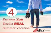 4 Reasons You Need a Real Summer Vacation