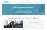 Calgary injury rehabilitation for a better rehabilitation